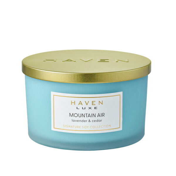 Haven Luxe Mountain Air Limited Edition Lavender & Cedar Signature Soy Blend Candle - Image 2