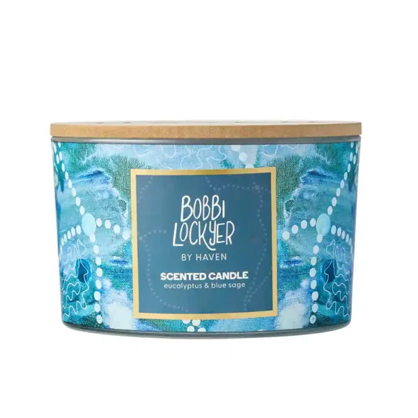 Bobbi Lockyer Haven Scented Soy Blend Candle Eucalyptus & Blue Sage