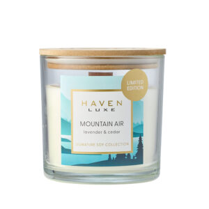 Haven Luxe Mountain Air Limited Edition Lavender & Cedar Wood Wick Candle
